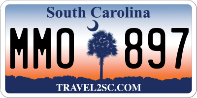 SC license plate MMO897