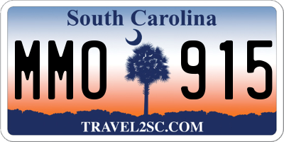 SC license plate MMO915