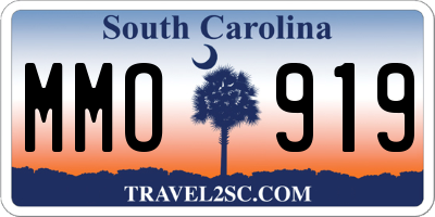 SC license plate MMO919