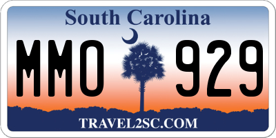 SC license plate MMO929