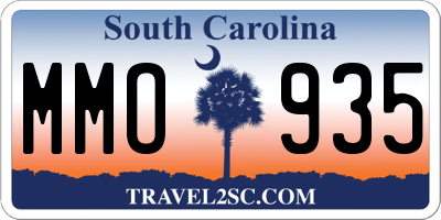 SC license plate MMO935