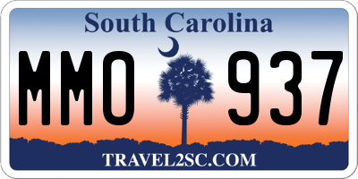 SC license plate MMO937
