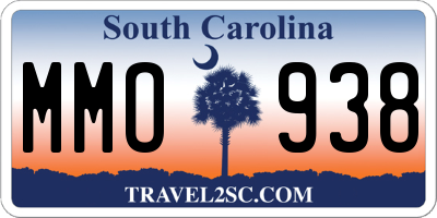 SC license plate MMO938