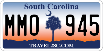 SC license plate MMO945