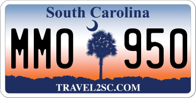 SC license plate MMO950