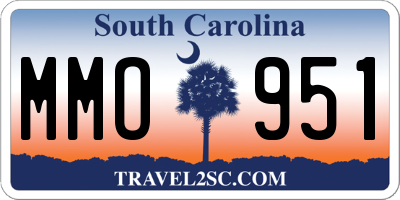 SC license plate MMO951