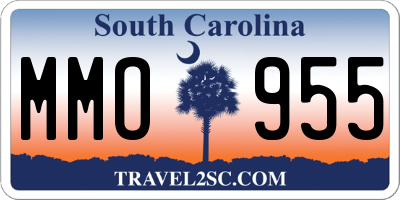 SC license plate MMO955