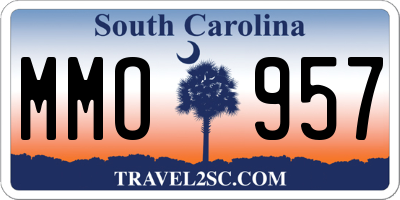 SC license plate MMO957