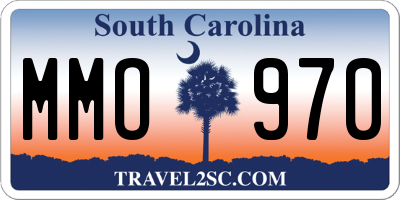 SC license plate MMO970