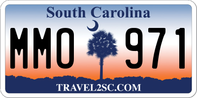 SC license plate MMO971
