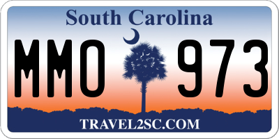 SC license plate MMO973