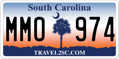 SC license plate MMO974