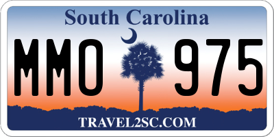 SC license plate MMO975