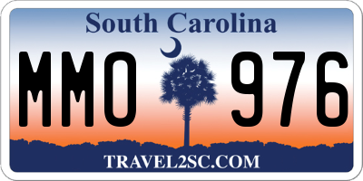 SC license plate MMO976