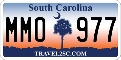 SC license plate MMO977