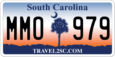 SC license plate MMO979