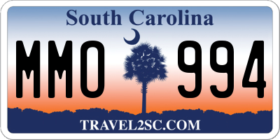 SC license plate MMO994