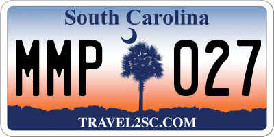 SC license plate MMP027