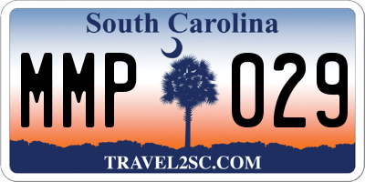 SC license plate MMP029