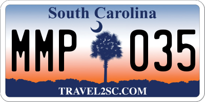 SC license plate MMP035