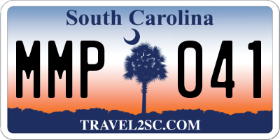 SC license plate MMP041
