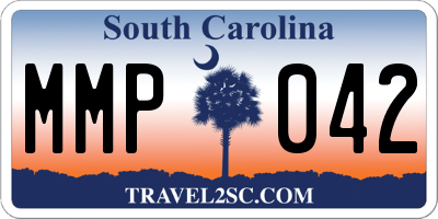 SC license plate MMP042
