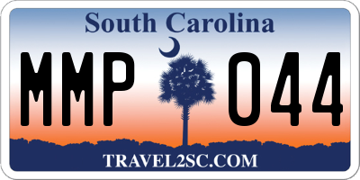 SC license plate MMP044