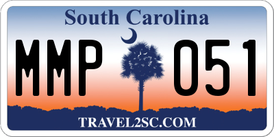 SC license plate MMP051