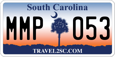 SC license plate MMP053