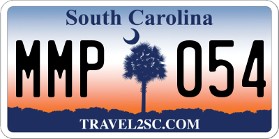 SC license plate MMP054