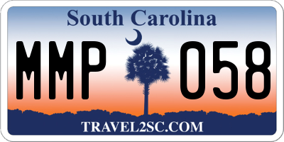 SC license plate MMP058