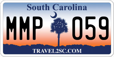 SC license plate MMP059