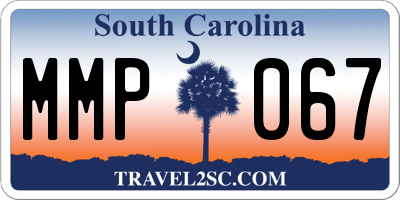 SC license plate MMP067