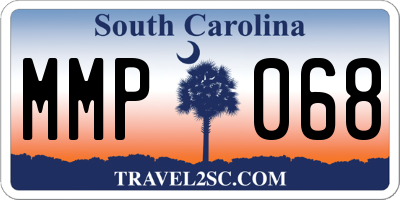 SC license plate MMP068