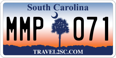 SC license plate MMP071
