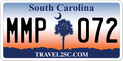 SC license plate MMP072