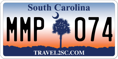 SC license plate MMP074
