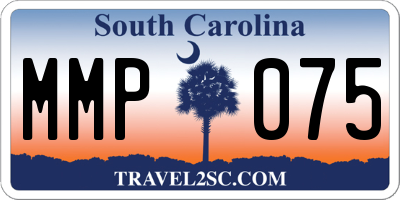 SC license plate MMP075