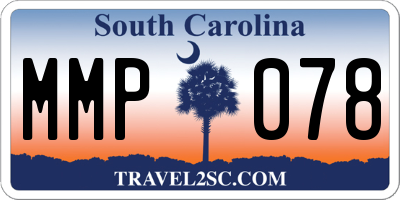 SC license plate MMP078