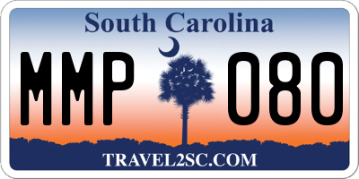 SC license plate MMP080