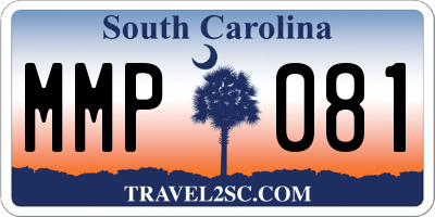 SC license plate MMP081