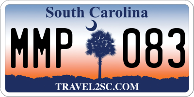 SC license plate MMP083