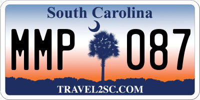SC license plate MMP087