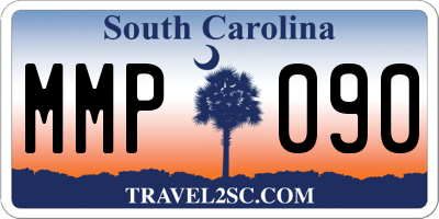 SC license plate MMP090