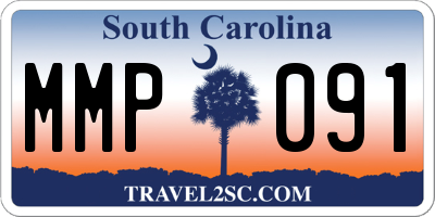 SC license plate MMP091