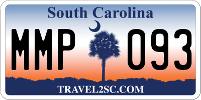 SC license plate MMP093