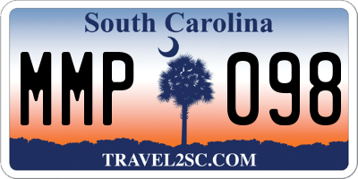 SC license plate MMP098