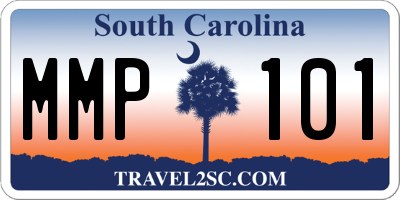 SC license plate MMP101