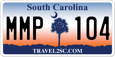 SC license plate MMP104