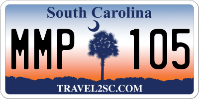 SC license plate MMP105